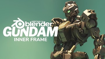IBO Gundam Frame - Mecha in Blender 3D Modeling Timelapse (no audio)