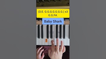 Baby Shark (Easy Letter Piano Tutorial)