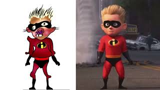 the underminer has escaped drawing meme - incredibles 2 drawing meme - Disney cartoon meme