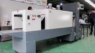 Thermal Shrink Wrapping Semi Automatic Sleeve Wrapper Pe Plastic Pe Film Hot Heat Tunnel Water Bottl