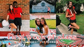 FIRST WEEK OF CLASS AT THE UNIV OF GEORGIA