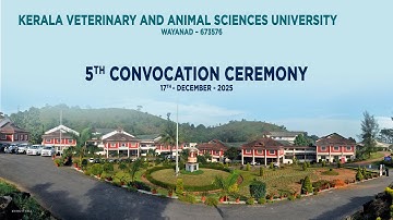 KVASU 5th Convocation 2025 | Live Streaming from University Headquarters, Pookode