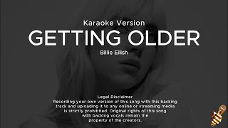 Billie Eilish - Getting Older (Karaoke Version)