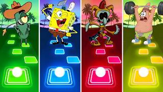 Tiles Hop Battle | Plankton VS Spongebob VS Squidward Exe VS Patrick Star screenshot 1