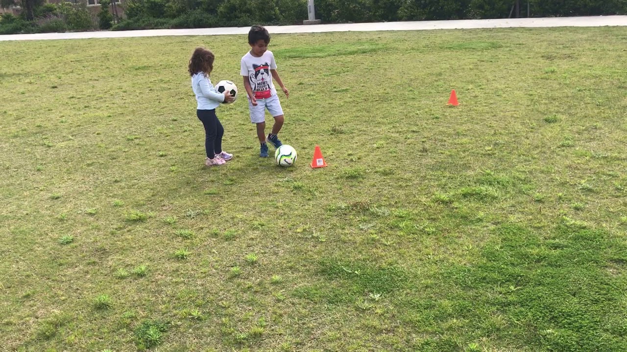 Diego’s practice cones and kick - YouTube