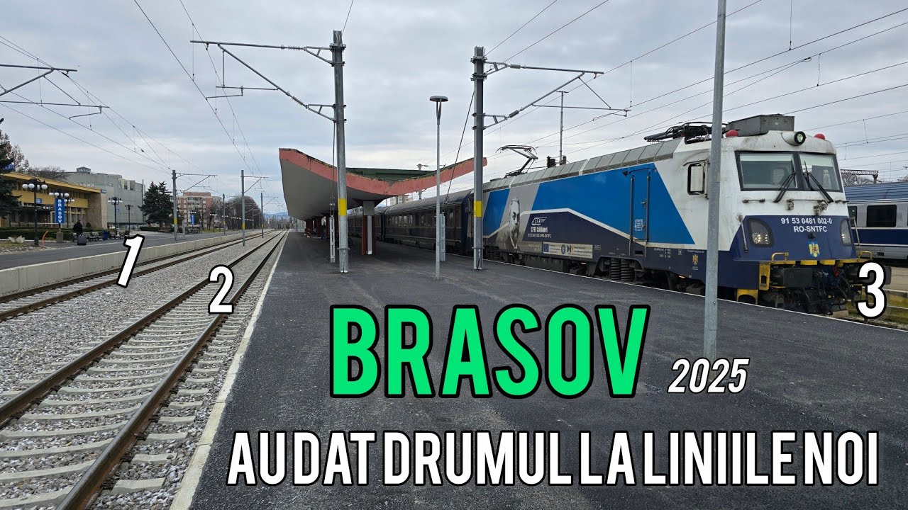 Liniile 1,2 si 3 gata! Stadiul lucrarilor la gara Brasov de Craciun ❄️🌲💯🇧🇪