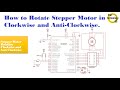 Microcontroller PIC16F877 Video 49 How to Rotate Stepper Motor in Clockwise and Anti Clockwise Using