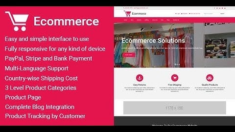 Ecommerce - Online Shopping Clone - Free Source code in description - Admin panel + Website