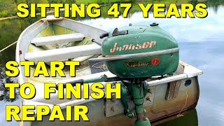 Repairing a 1952 Johnson Outboard Engine