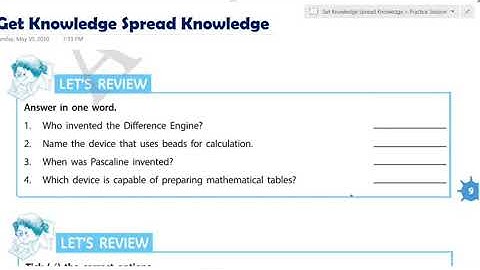 COMPUTER IT MATRIX PART-8 CLASS-5 CH-1 EVOLUTION OF COMPUTER