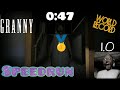 Granny - V 1.0, World record(0:47), speedrun