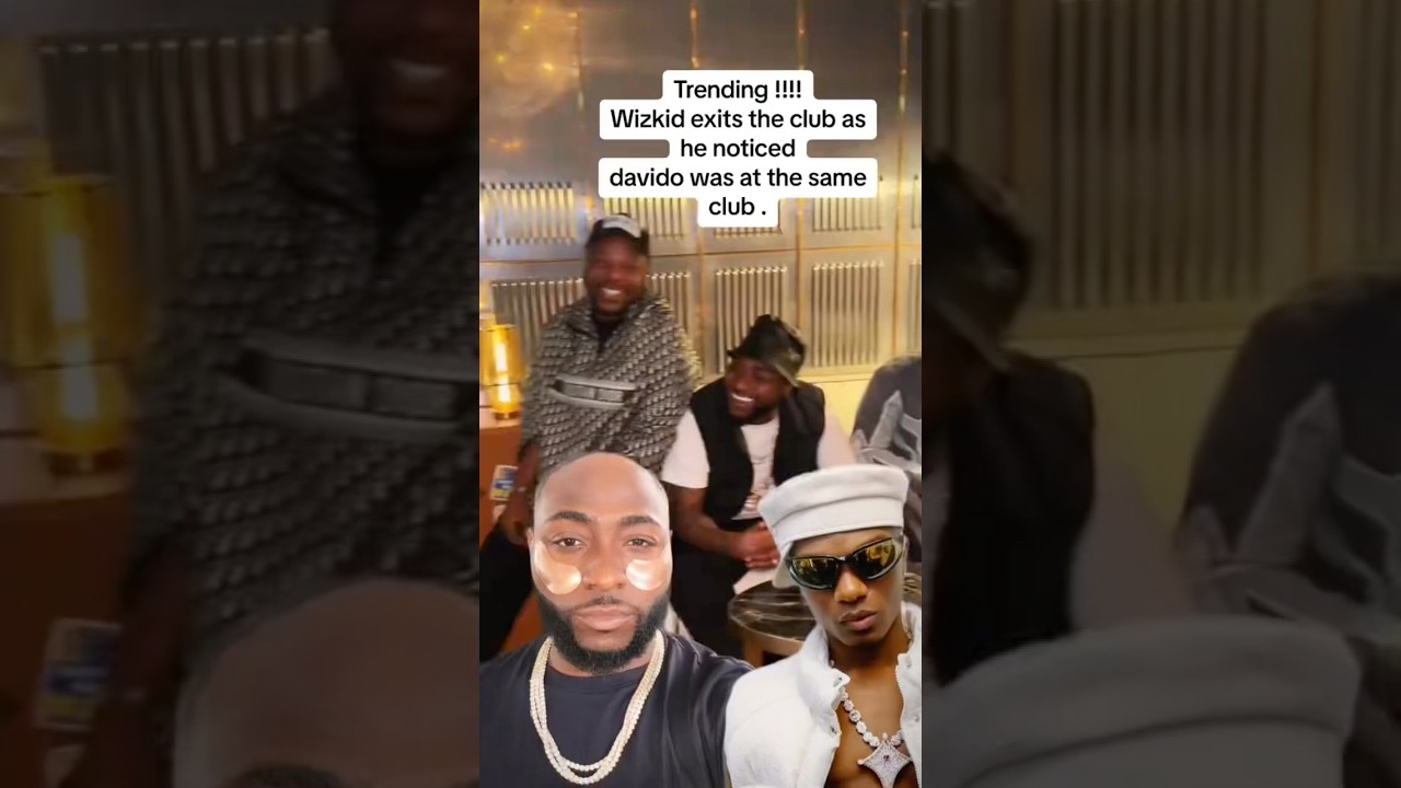 Wizkid exits the club as he notice Davido was at the same club.Saw this trending on TikTok