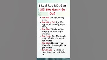 6 Loại Rau Càng Ăn Gan Càng Khỏe – Nhà Nào Cũng Có!