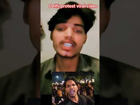 Delhi protest viral video ek kachori do samosa ine mardon ka Kiya bharosa #youtubeshorts #protest