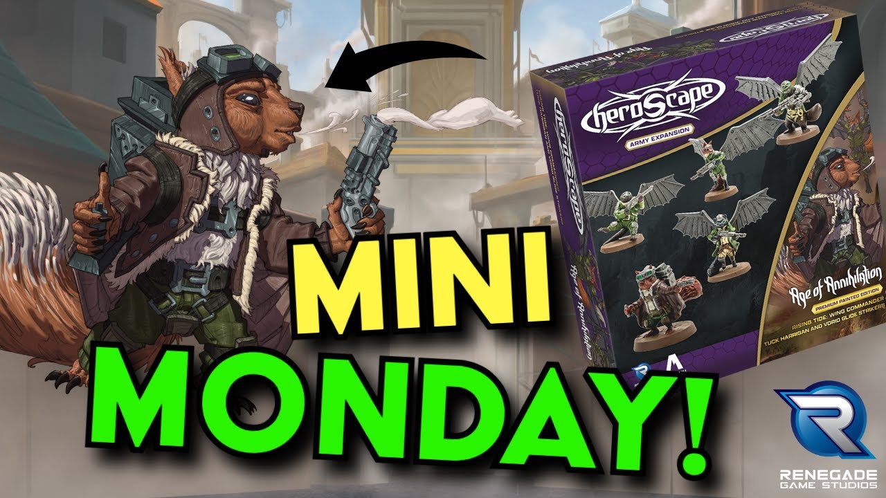 Mini Monday with Roguescaper! Lets Paint Heroscape's Wing Commander Tuck Harrigan!