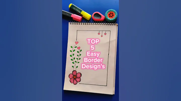 10 Easy front page design for school projects and idea note journals Aesthetic art #shorts #drawing