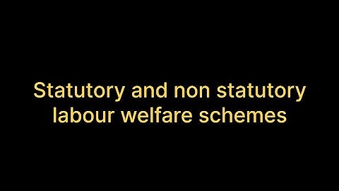 Statutory and non statutory labour welfare #mba #hr #viral #viral #easy #viralvideo #notes #hindi