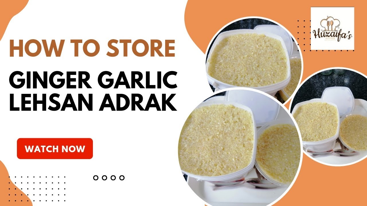 How to store ginger garlic paste | ginger garlic paste | adrak ki paste ...