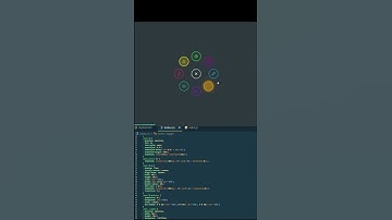 Animated Radial Menu using Html CSS & Vanilla Javascript  + ( Source Code )@code_clear9390  #shorts