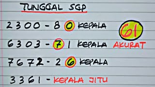 PREDIKSI SGP HARI INI 7 MEI 2026|RUMUS SGP JITU HARI INI | RUMUS KEPALA EKOR SGP HARI INI