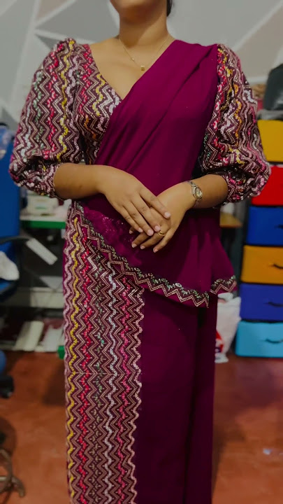 2025 Trend Kandyan Saree Made Up💃 #party #fashion #trending #trendingshorts #viralvideo #wedding