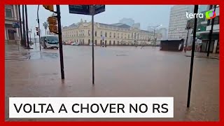Porto Alegre volta a registrar alagamentos com novas chuvas no RS