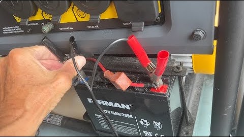 How to charge a 12 Volt battery on Firman Generator