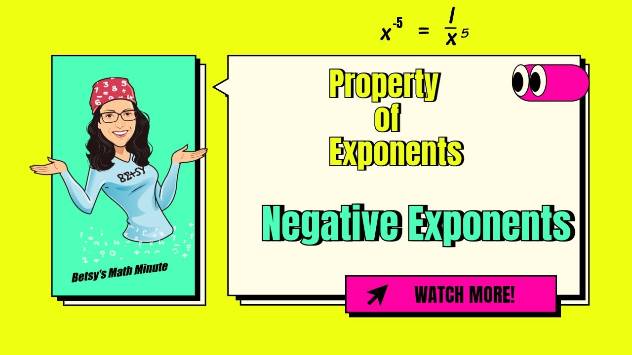 Rules for Exponents: Negative Exponents 🙂👍⭐️ - YouTube