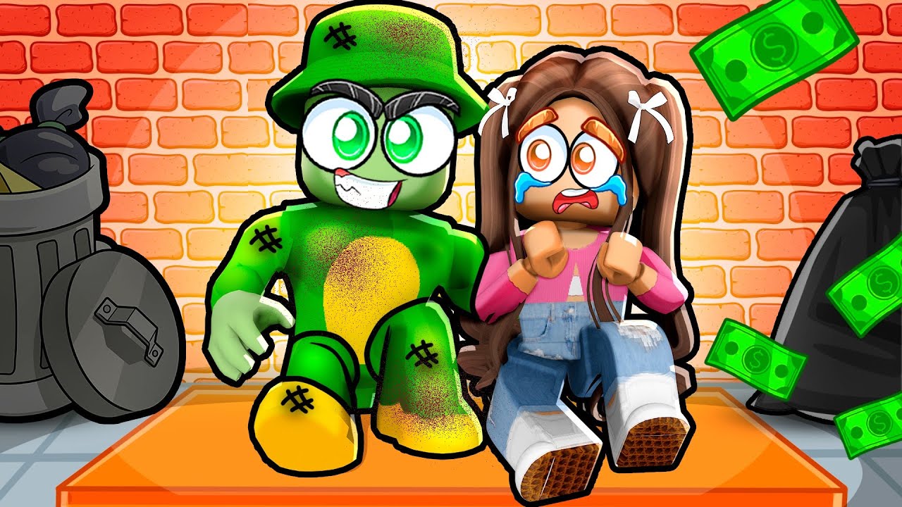 un AMOUR INTERDIT entre un SDF Pauvre et une RICHE sur BROOKHAVEN Roblox !