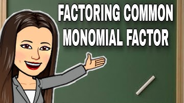 Grade 8 Mathematics Quarter 1 Week 1 Factoring polynomials with common monomial factor | Tutor Mej