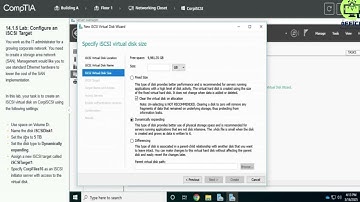 Testout Network+ 14.1.5 Lab Configure an ISCSI Target