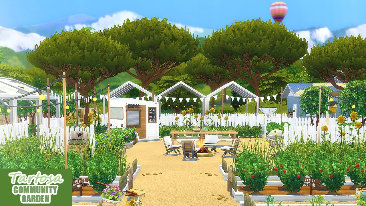 Tartosa Community Garden The Sims 4 My Wedding Stories No CC Speed Build YouTube