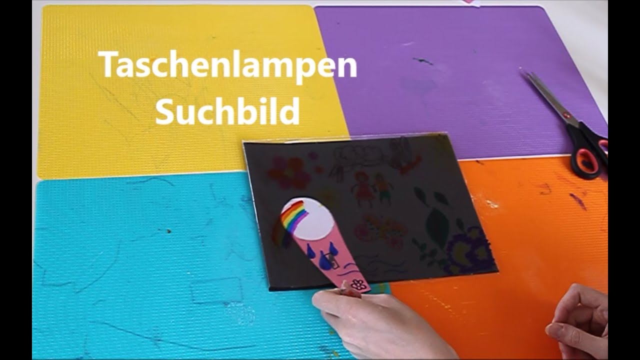 Taschenlampen Suchbild basteln