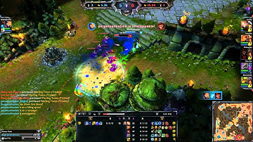 League of Legends - 1 vs 5 intermediate bots (AI) 35/2/0 with Singed