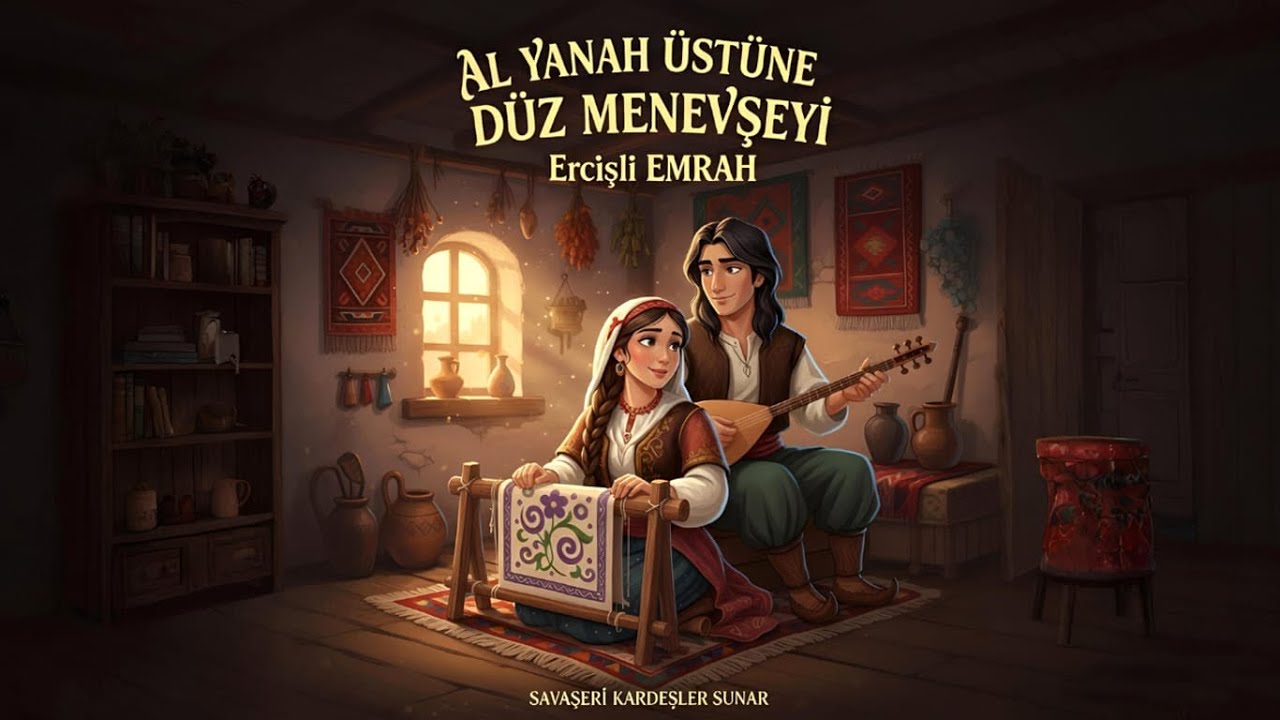 Al Yanah Üstüne Düz Menevşeyi | Çağdaş Türküler (Eser: Ercişli EMRAH | Vokal & Müzik: AI)