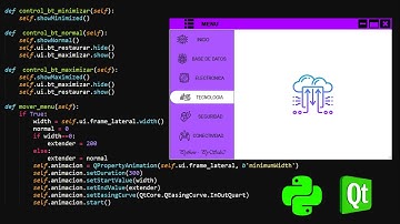 Menú Lateral en Python con PySide2 / PyQt5   - Qt Designer