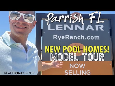 RYE RANCH by Lennar. 4 model and available inventory Tour. New Pool ...