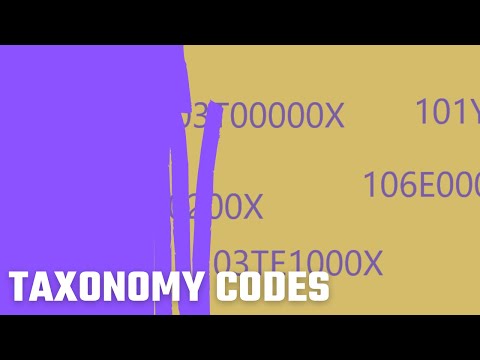 Taxonomy Codes