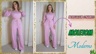 MODELAGEM CONJUNTO DE MOLETOM (parte1)