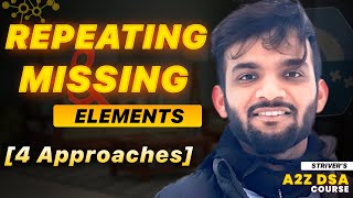 Find the Missing and Repeating Number | 4 Approaches 🔥 screenshot 5