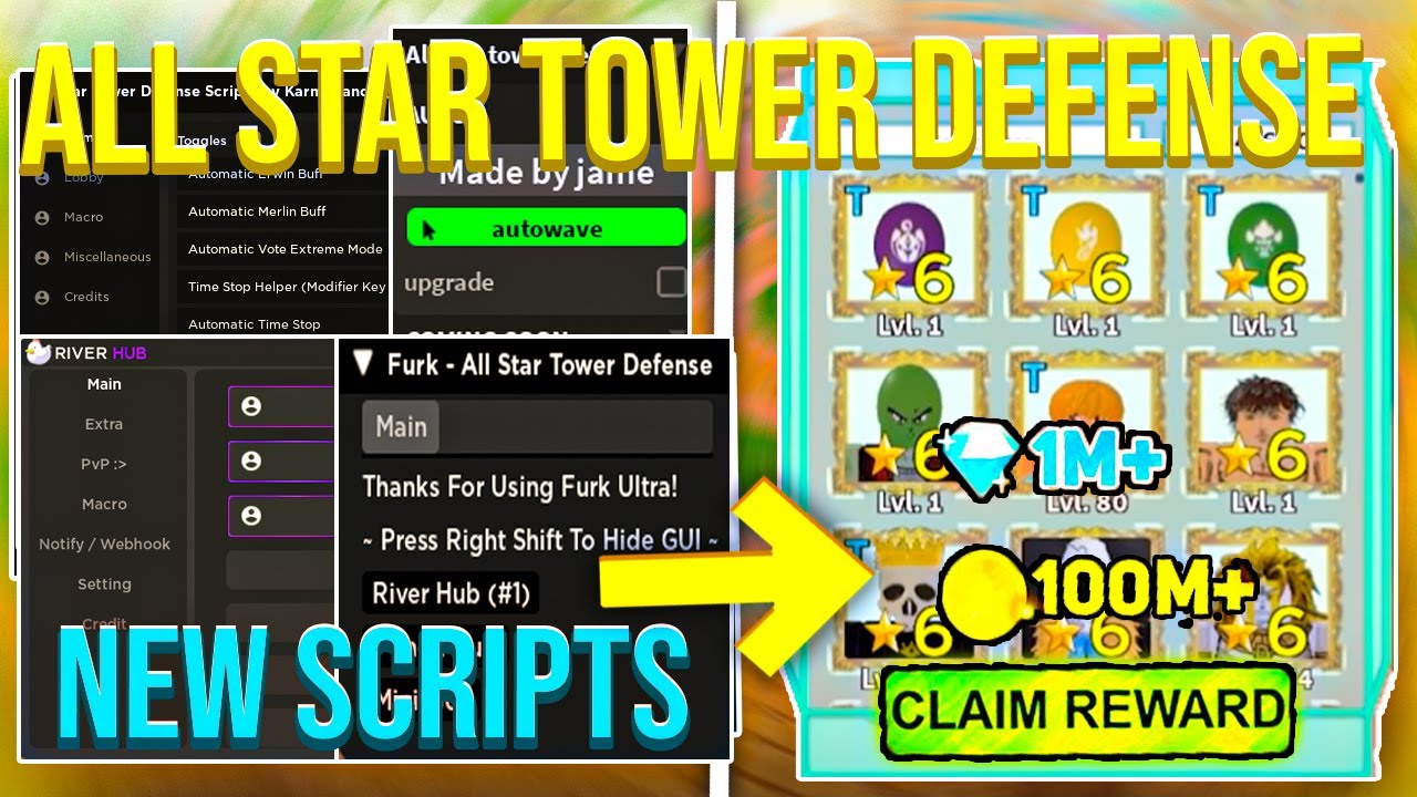 All Star Tower Defense [Auto Erwin Buff / Auto Merlin Buff / AutoJoin game]  Scripts