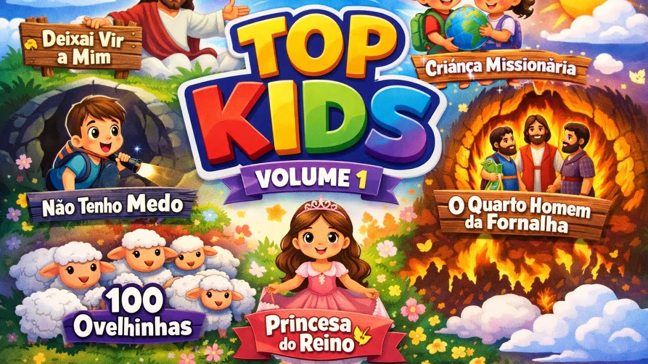 🌈✨ TOP KIDS – 1 ✨🌈 EP infantil cheio de alegria e mensagens que vão marcar o coração das crianças! 💛