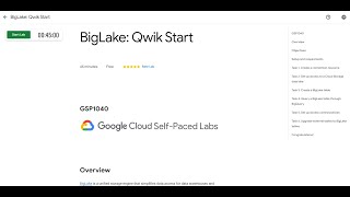 BigLake: Qwik Start (GSP1040) #qwiklabsarcade2023 #qwiklabs