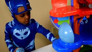 PJ Masks Headquarters Playset  Toys Unboxing  Playing With Catboy | Gekko | Owlette