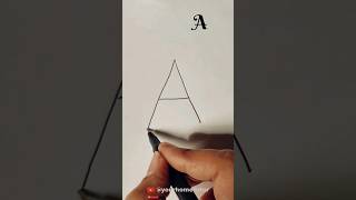 Unleash your creativity with alphabet || How to draw with alphabet || Day1 of 26 alphabets #alphabet