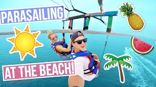 PARASAILING AT NEWPORT BEACH!