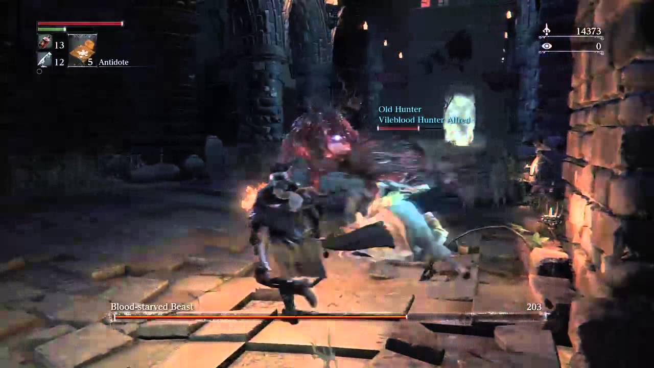 [Bloodborne] Trying to kill BSB with Hunter Torch+3 YouTube
