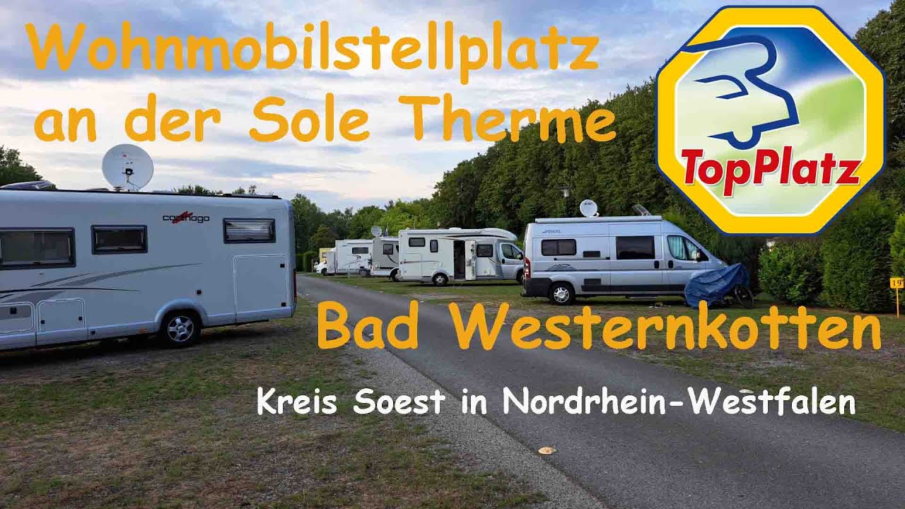 Wohnmobilstellplatz in  Bad Westernkotten an der Sole Therme