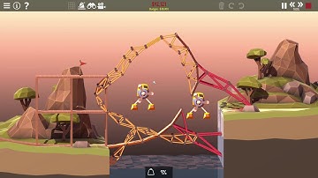 Poly Bridge 2 Challenge Levels : Level 3-01 Solution