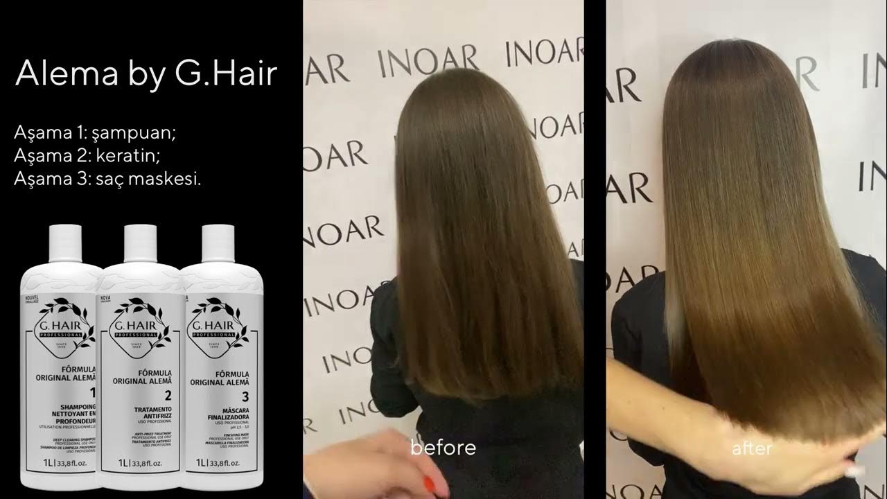 Keratin G.Hair Alema before and after - YouTube